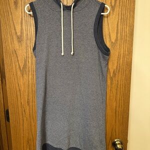 North River Sleeveless Striped Hoodie Dress